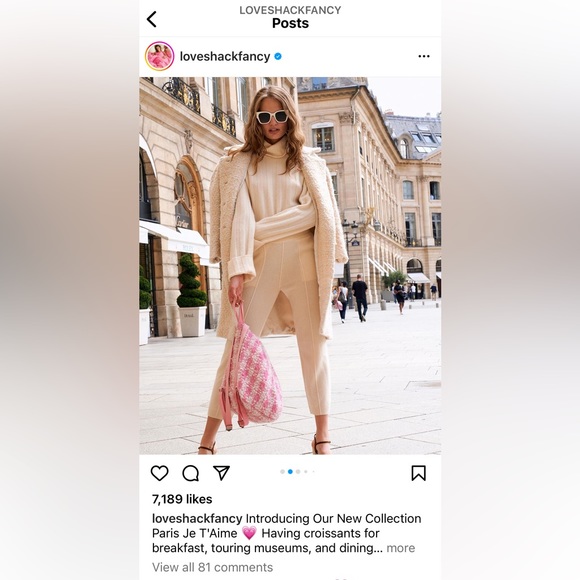 LoveShackFancy Armstrong Houndstooth Wool Coat - Picture 1 of 7